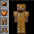 Bronze armor when worn and in item form